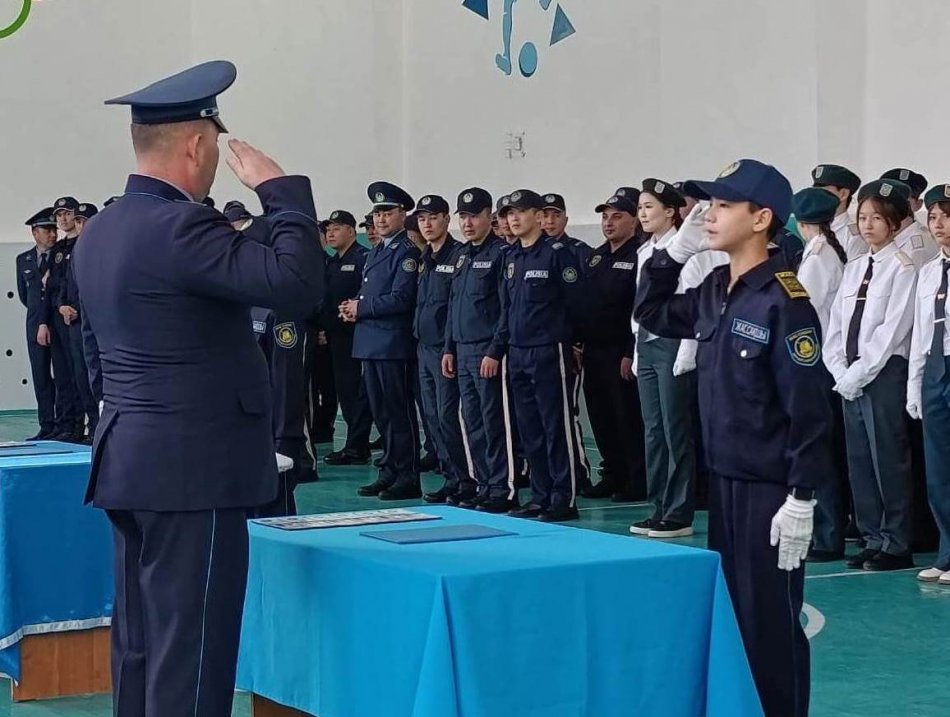 Абай атындағы мектеп-гимназиясында Жас сақшылардың ант беру рәсімі өтті